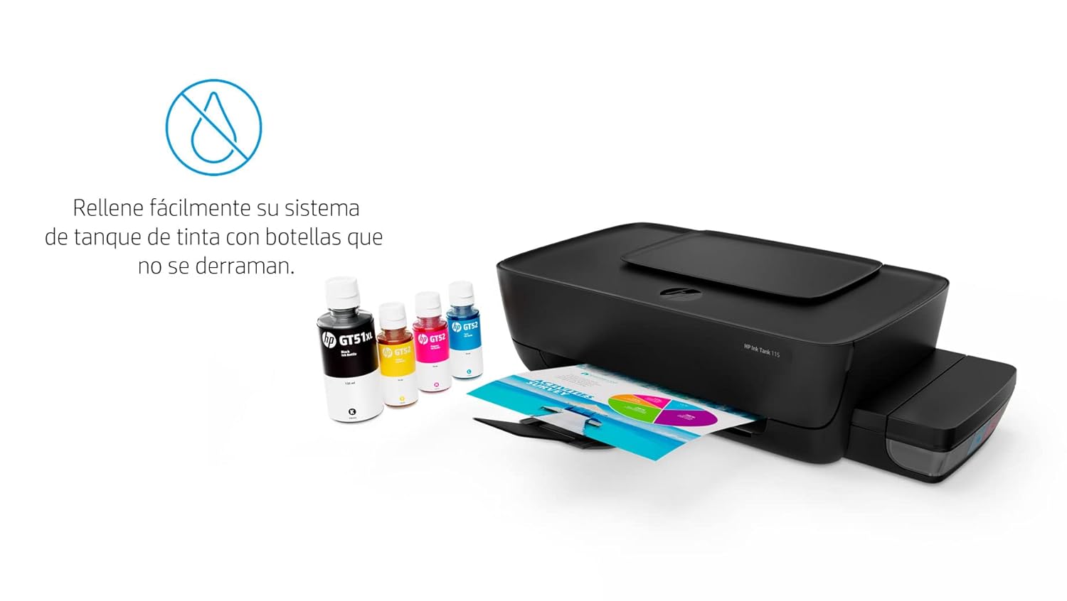 HP Ink Tank 115 Printer, Single function, Printer