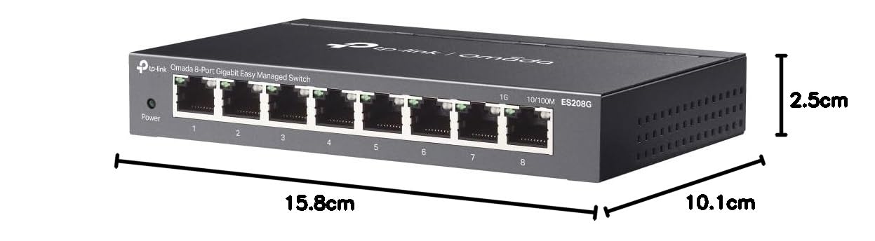 P-Link Omada 8-Port Gigabit Easy Managed Switch, Gigabit Ports