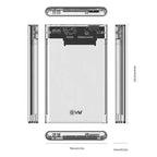 EVM 2.5" SATA SSD Casing USB 3.0 - Transparent Case Cover