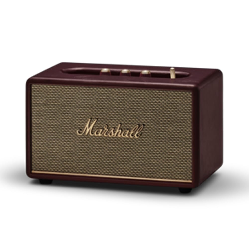 Marshall Acton III 60 W Bluetooth Powered Home Speaker, Burgundy
