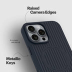 Stuffcool Rims Silicone case for iPhone 16 Plus, Magsafe | Black