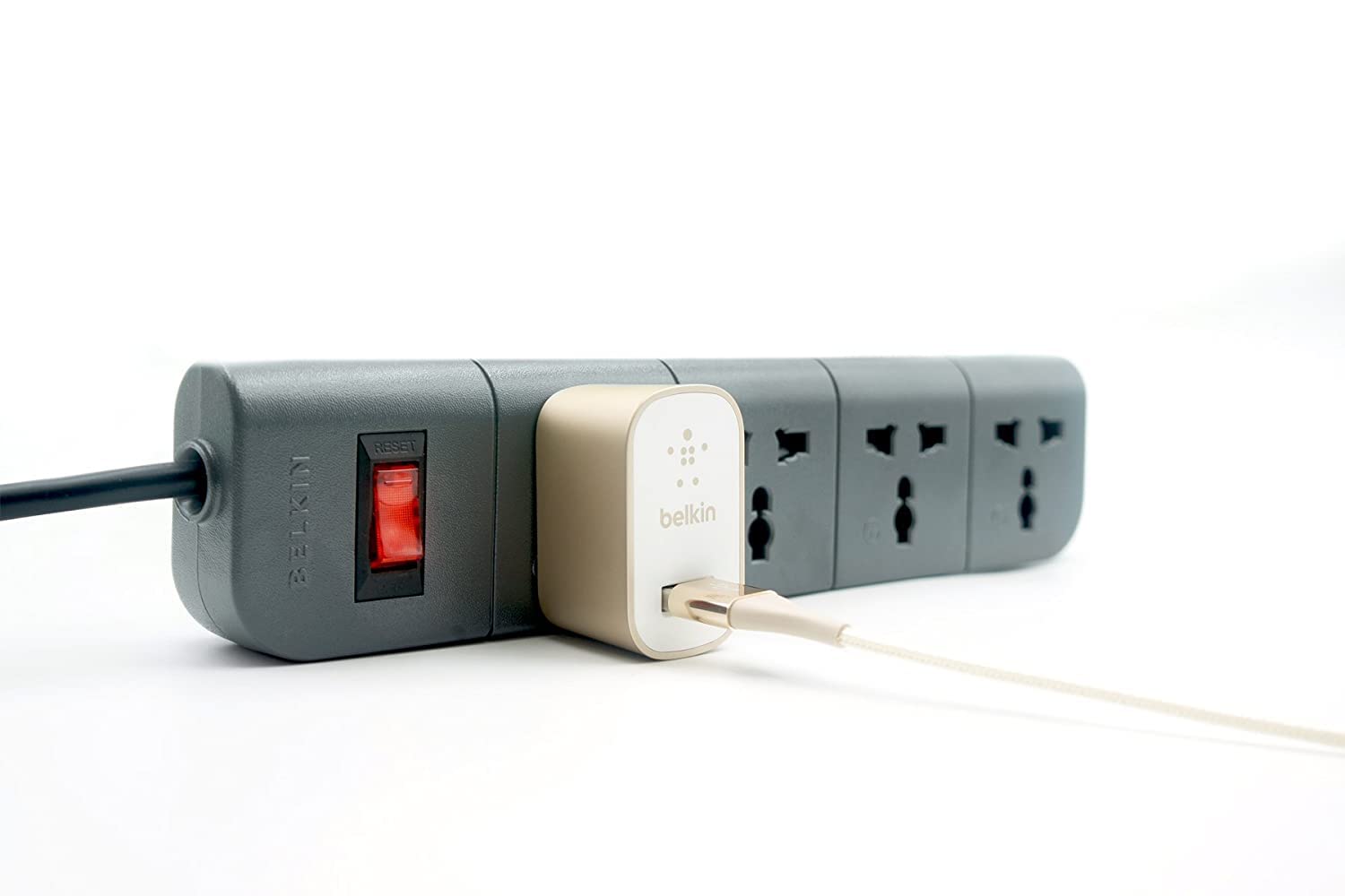 Belkin 4-Socket Extention Board with Surge Protector Universal Socket 1.5Mtr