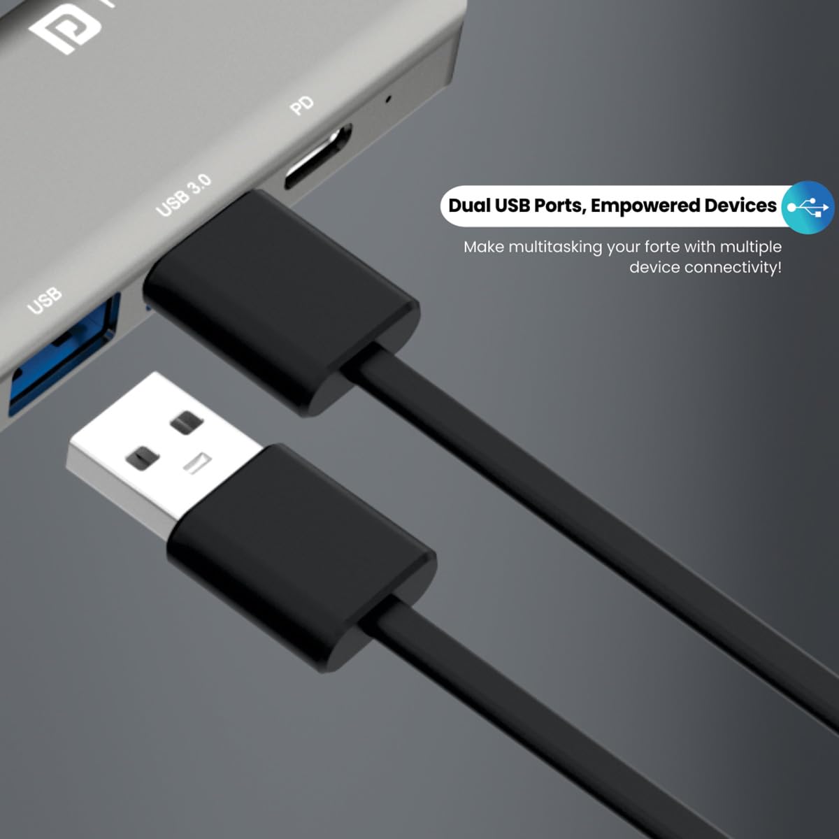 Portronics Mport 52 USB C Hub Dock (7-in-1)