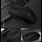 HP M10 Wired Mouse with 3 Buttons High Definition 1000DPI Optical Tracking (Black)