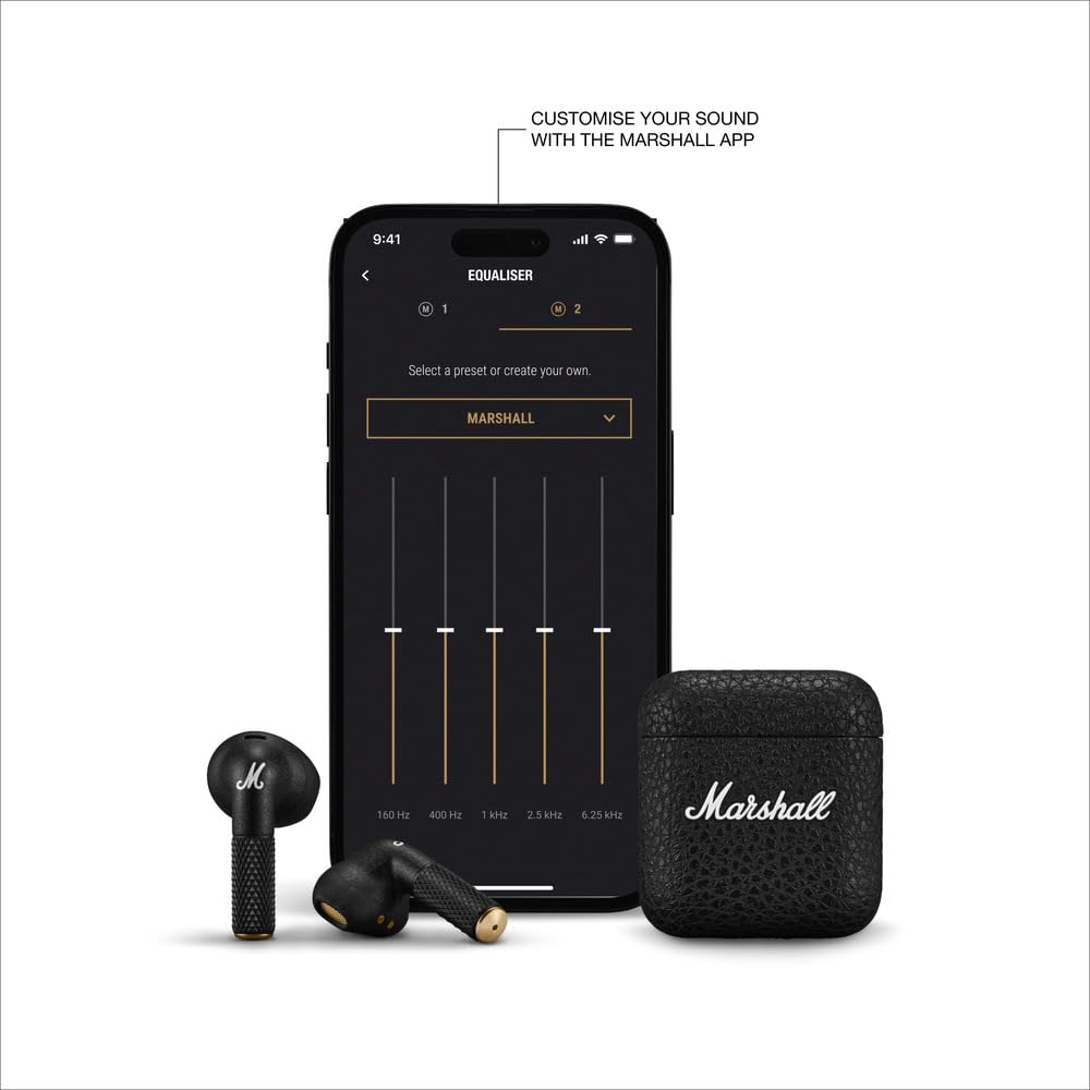 Marshall Minor Iv Wireless in Ear Earbuds - Black