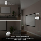 Toreto Prismo Full HD 1080P Smart Projector with WiFi Miracast (Android 12)