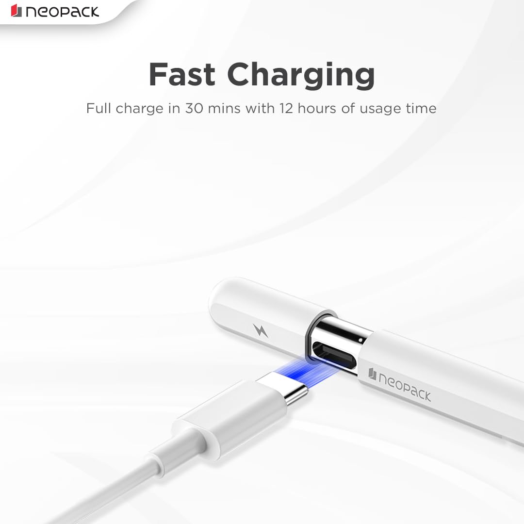 Neopack Tilt Technology Magnetic Sketch Pencil with USB-C Charging Port