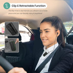 Portronics Harmonics Klip 4 Retractable Bluetooth Music & Calling Earphone with Long Playtime, Vibration Prompt (Green)