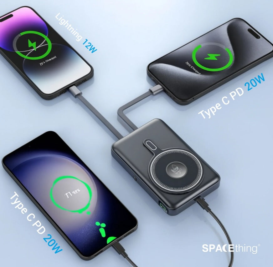 Spacething Luzern 10000 mAh Wireless Magsafe Power Bank