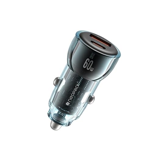 Neopack Turbo Vision 60W Car Charger (Blue)