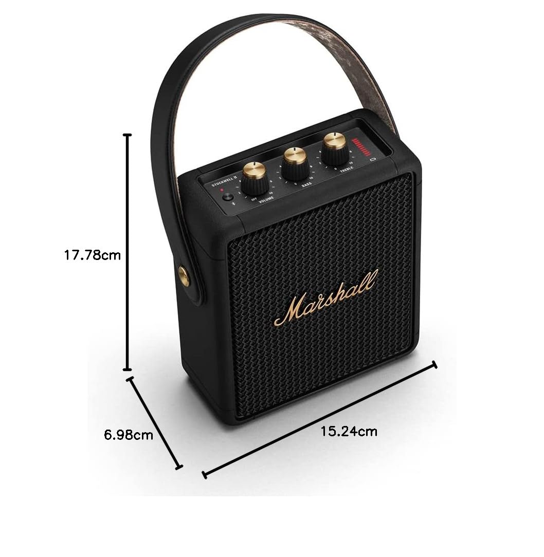 Marshall Stockwell II Portable Bluetooth Speaker with 20+ Hours Playtime