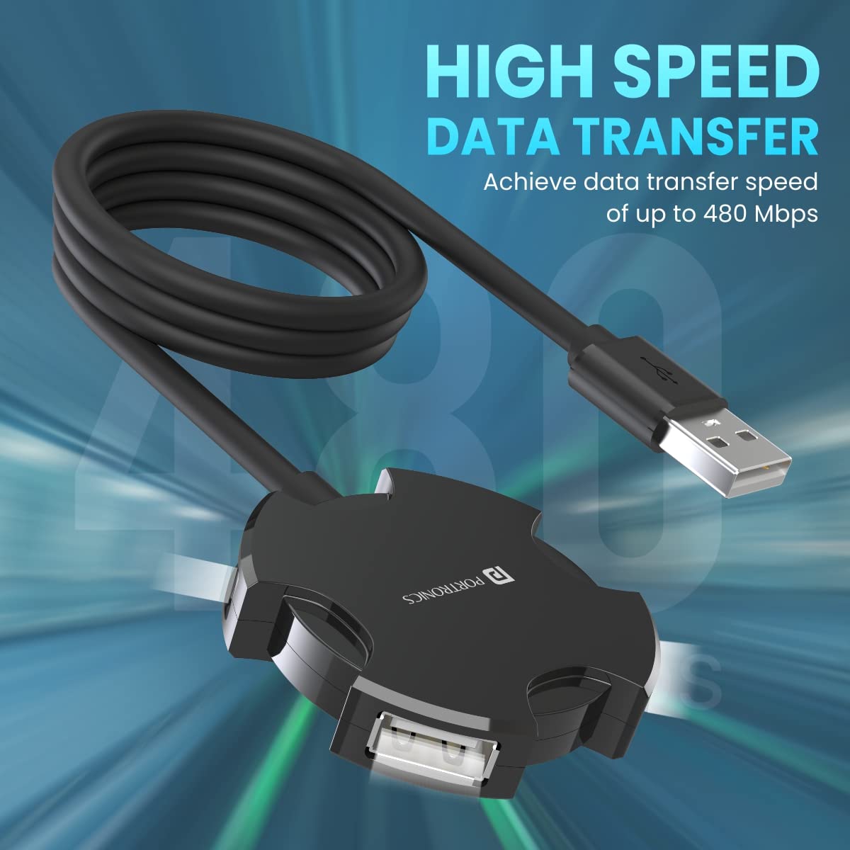 Portronics Mport 4C USB Hub (4-in-1)