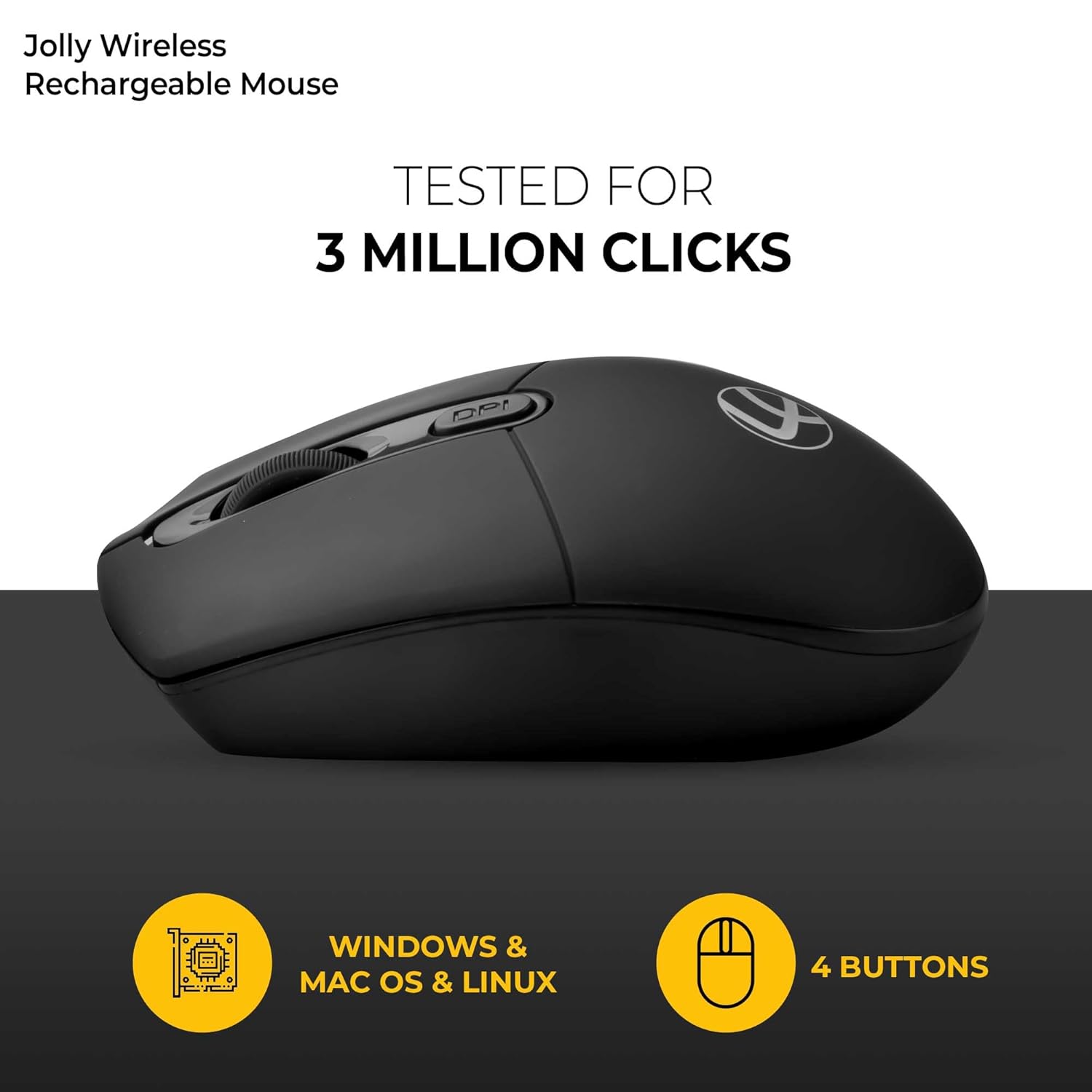 Lapcare Jolly LMW-111 Wireless Rechargeable Mouse