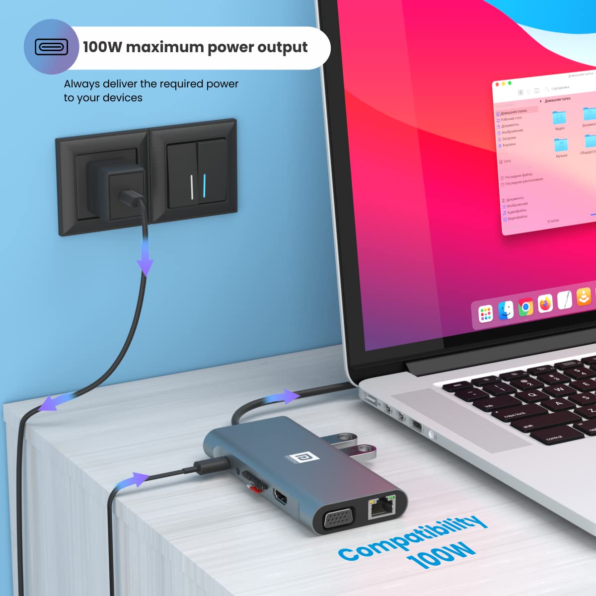 Portronics Mport 11C USB C Hub/Docking Station (11-in-1)