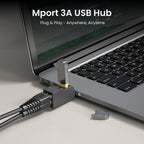 Portronics Mport 3A USB Hub Dock (3-in-1)