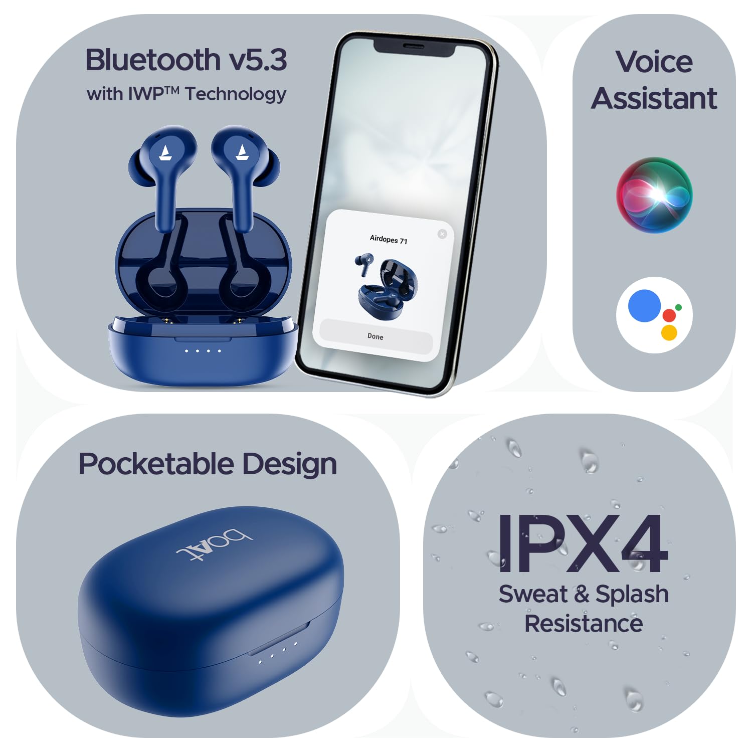 boAt Airdopes 71 TWS Earbuds with 40 Hours Playtime