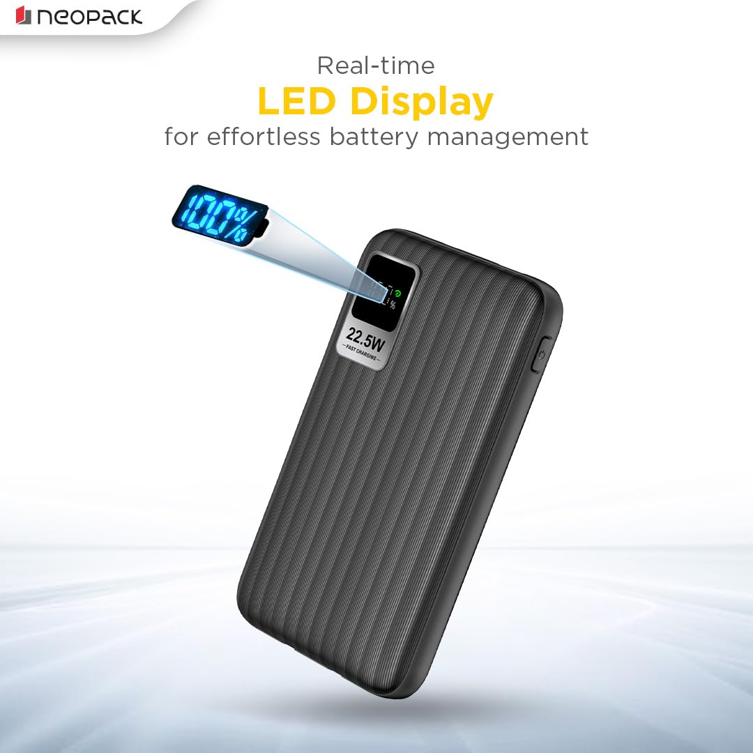 Neopack PowerLoop 10000 mAh Power Bank with LED Display