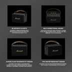 Marshall Kilburn II Portable Bluetooth Speaker (Black & Brass)