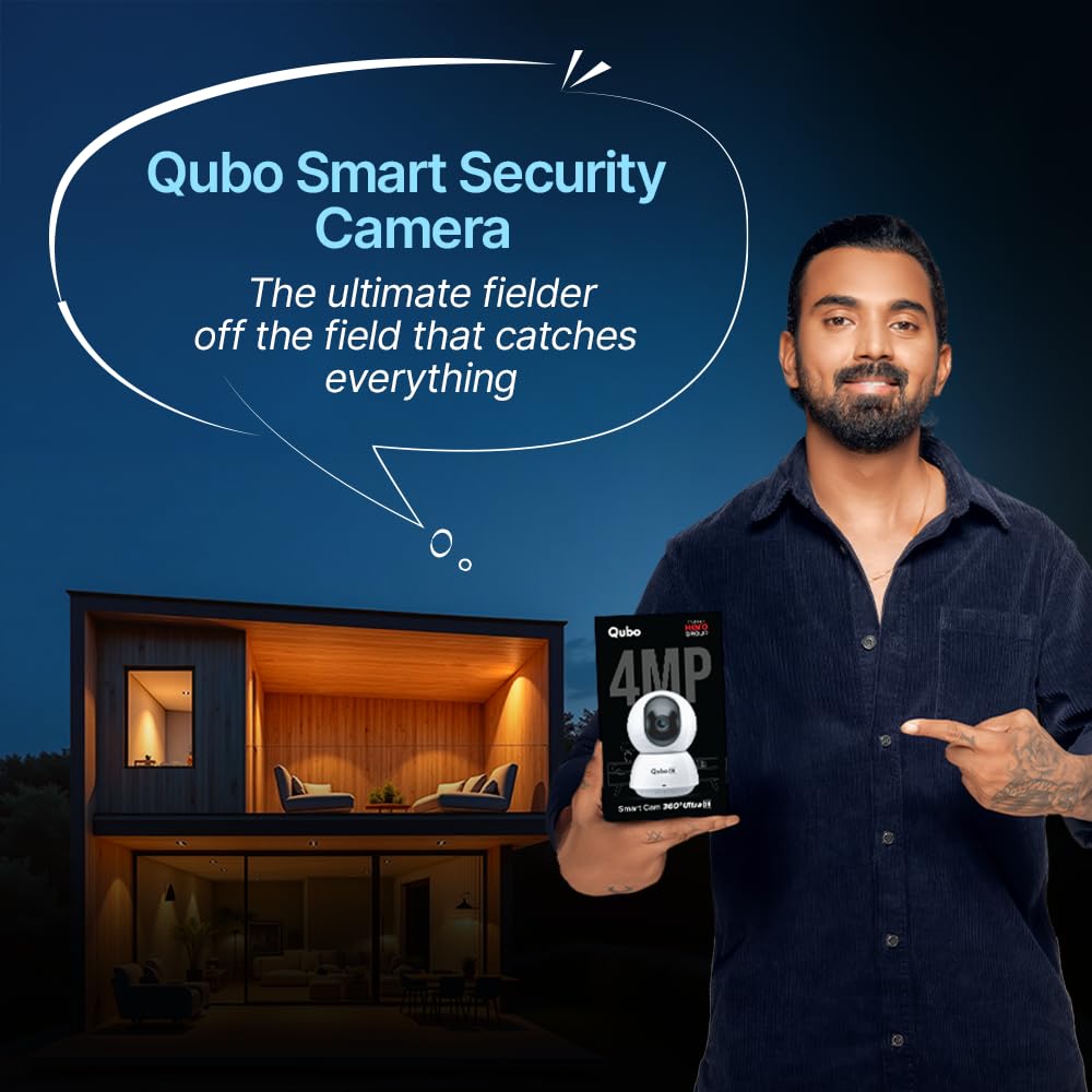 Qubo Smart 360° 4MP [Ultra 2K] Wi-Fi Security Camera by Hero Group