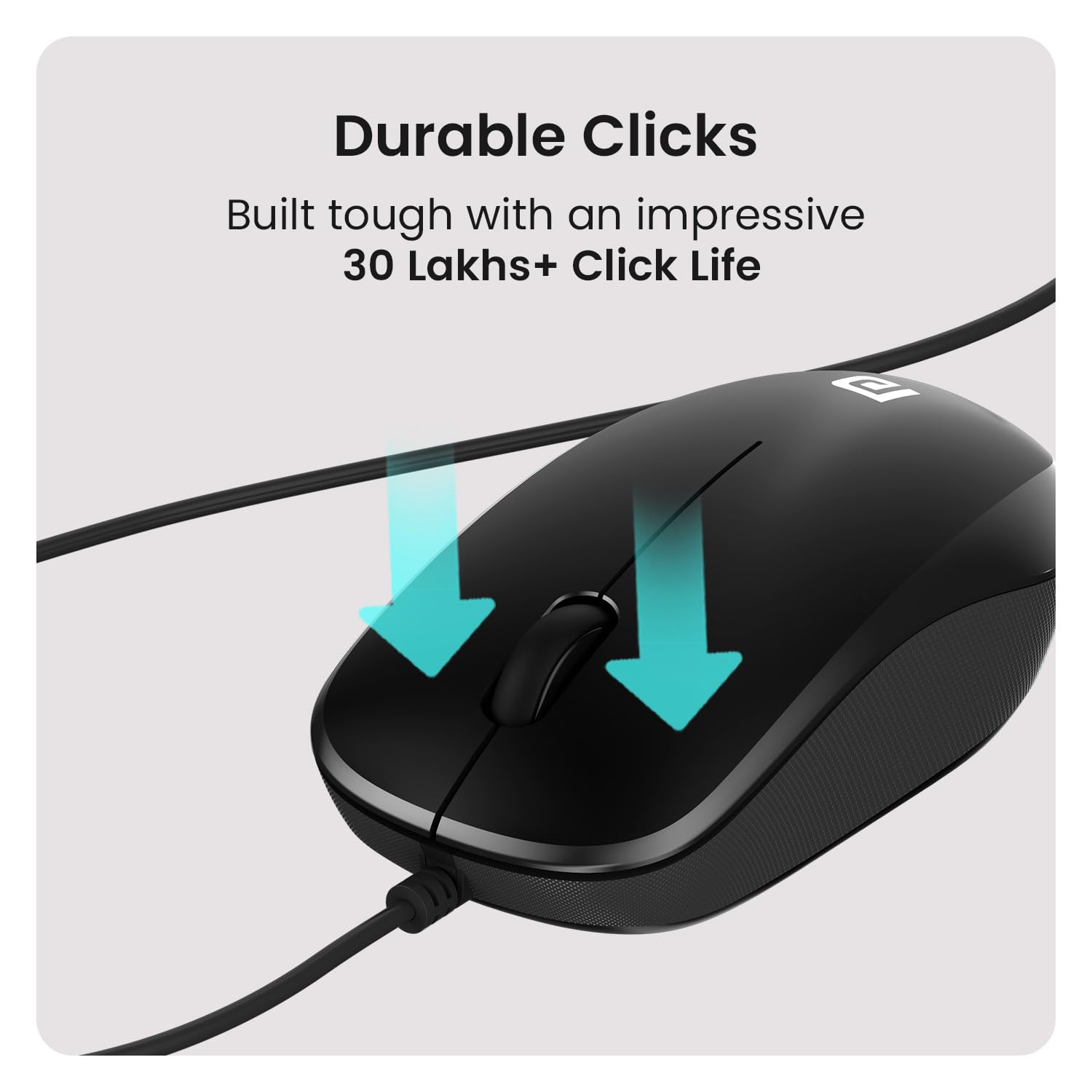 Portronics Toad 102 Wired Mouse with 3 Buttons