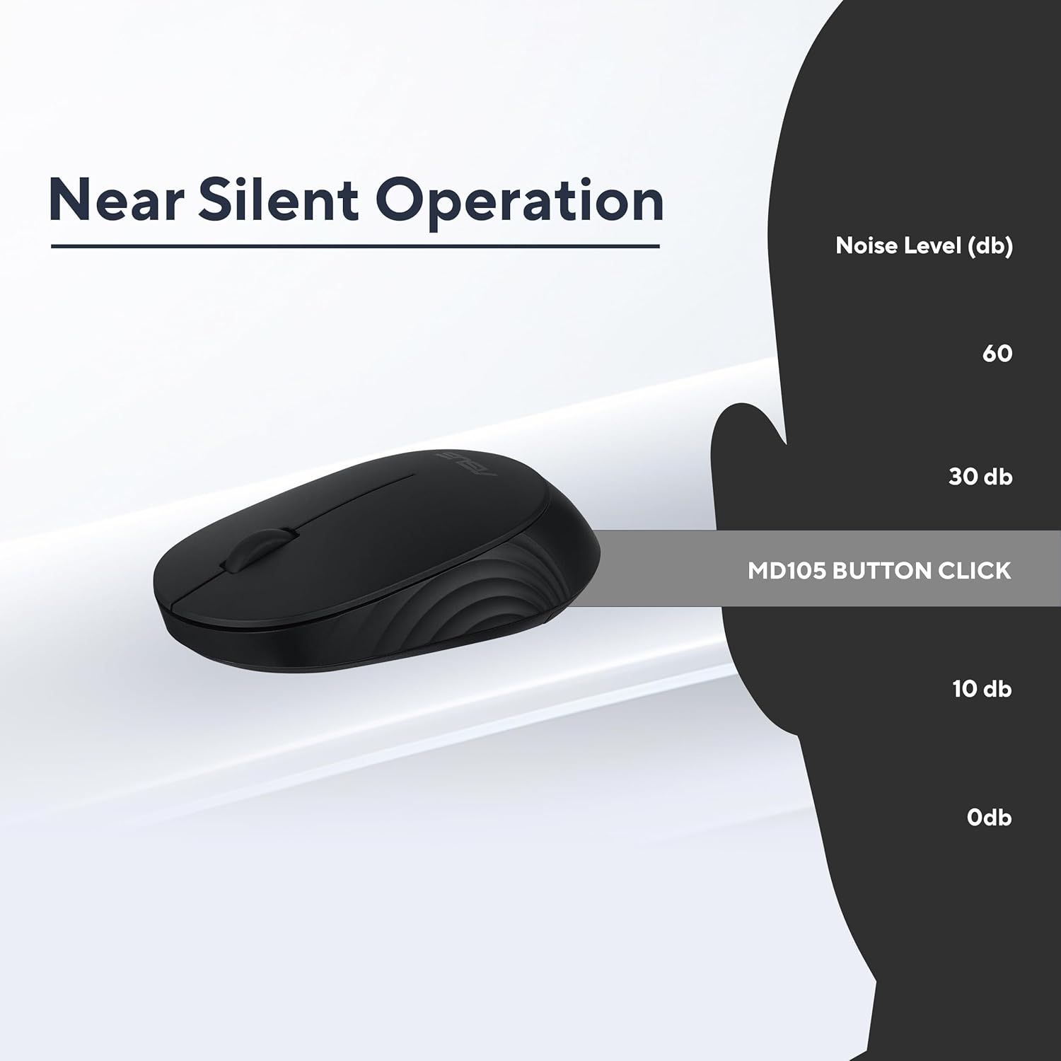 ASUS MW105 Multi-Device Wireless Bluetooth Silent Mouse
