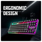 Cosmic Byte CB-GK-20 Styx TKL Membrane Gaming Keyboard with Rainbow LED (Black