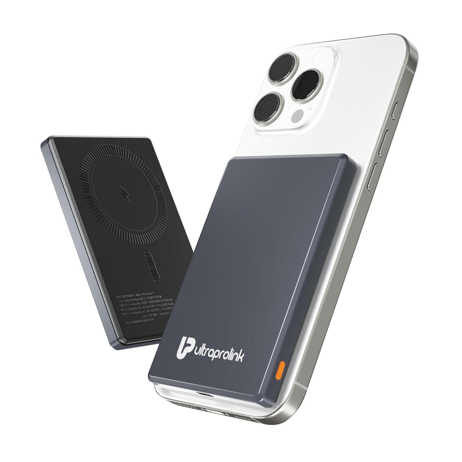 UltraProlink 5000mAh Slimmest Wireless Magnetic Mag-Safe Power Bank