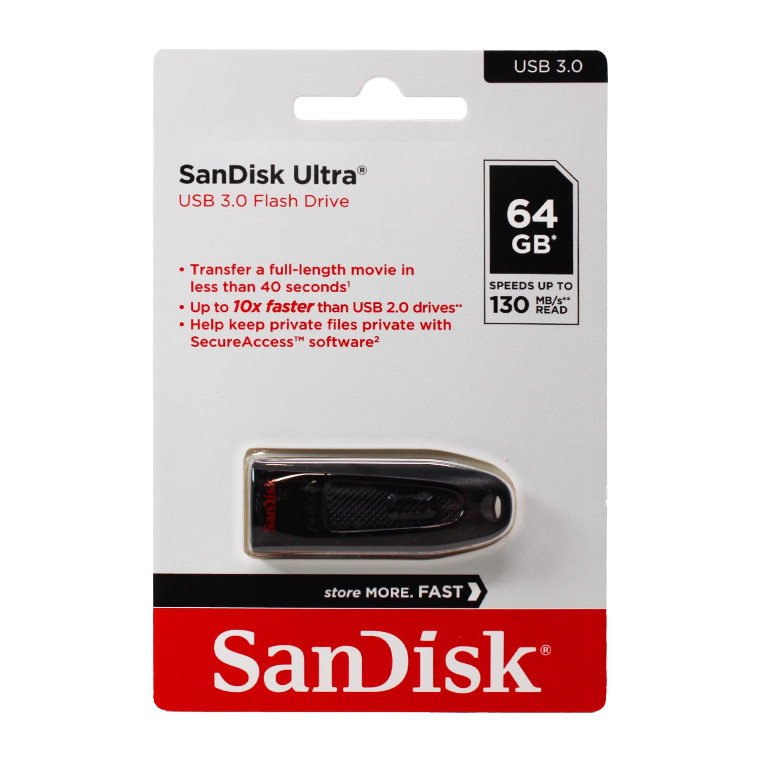 SanDisk Ultra 64GB, USB 3.0, Flash Drive