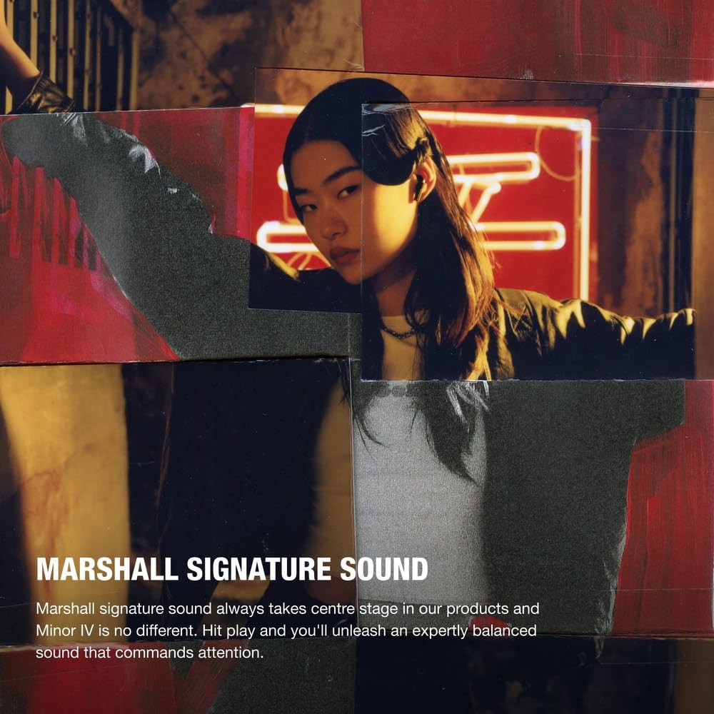Marshall Minor Iv Wireless in Ear Earbuds - Black
