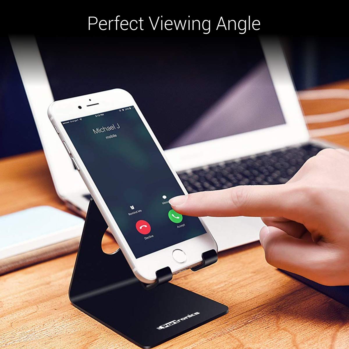 Portronics MODESK Universal Mobile Holder Stand with Metal Body