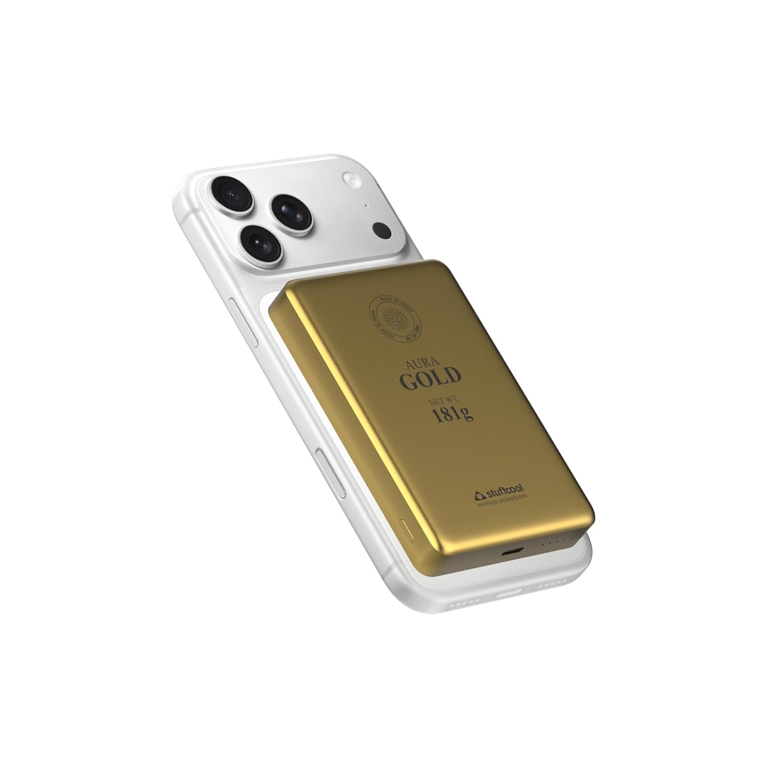Stuffcool Aura 10000mAh Magnetic Wireless Powerbank 15W