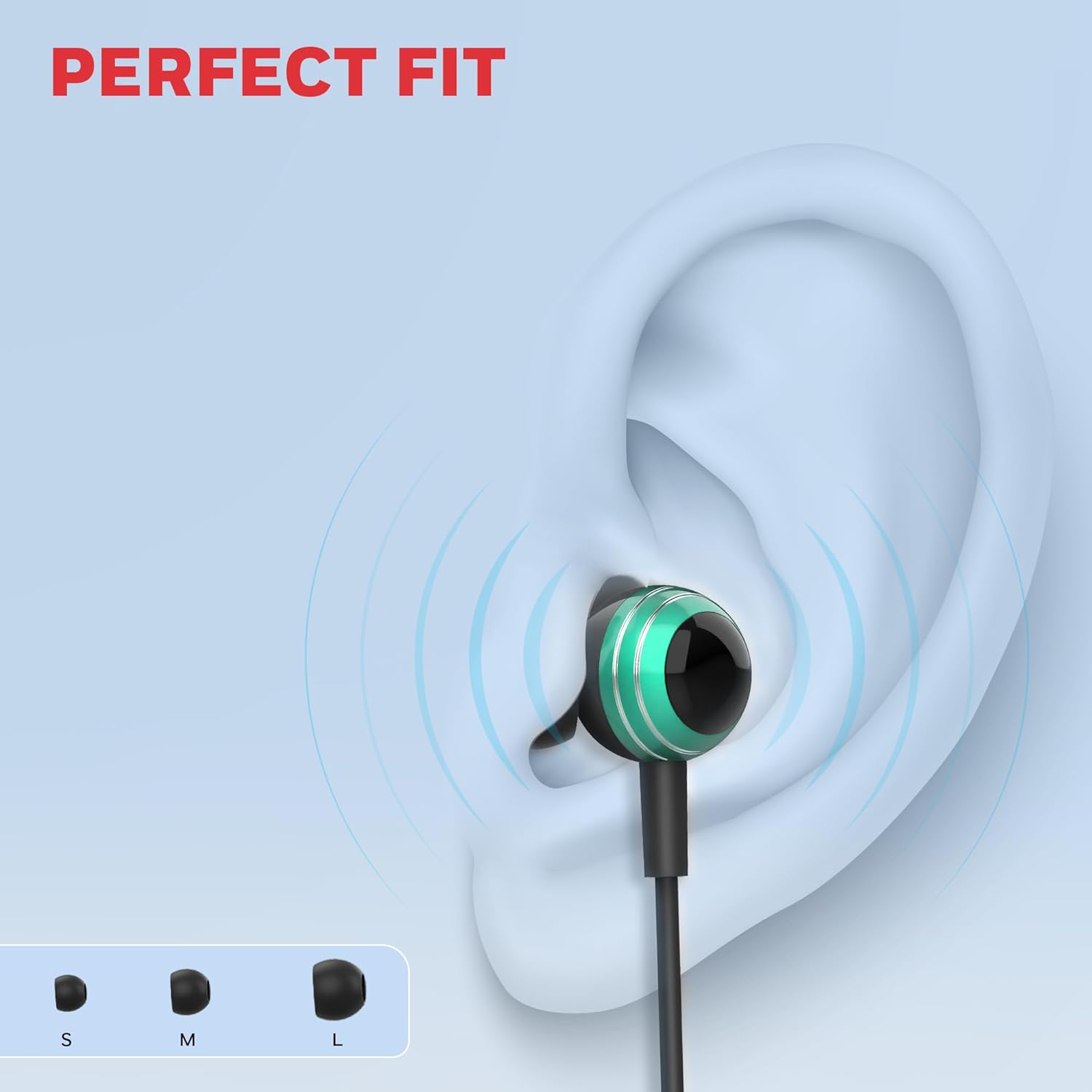 Honeywell Suono P70 Wired in Ear Earphones with Built in Mic 10mm*2 Drivers