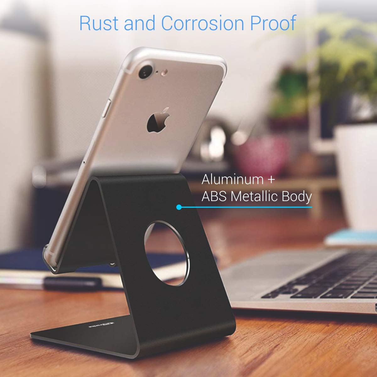 Portronics MODESK Universal Mobile Holder Stand with Metal Body