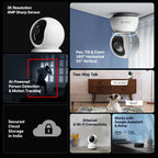 Qubo Smart 360° 4MP [Ultra 2K] Wi-Fi Security Camera by Hero Group