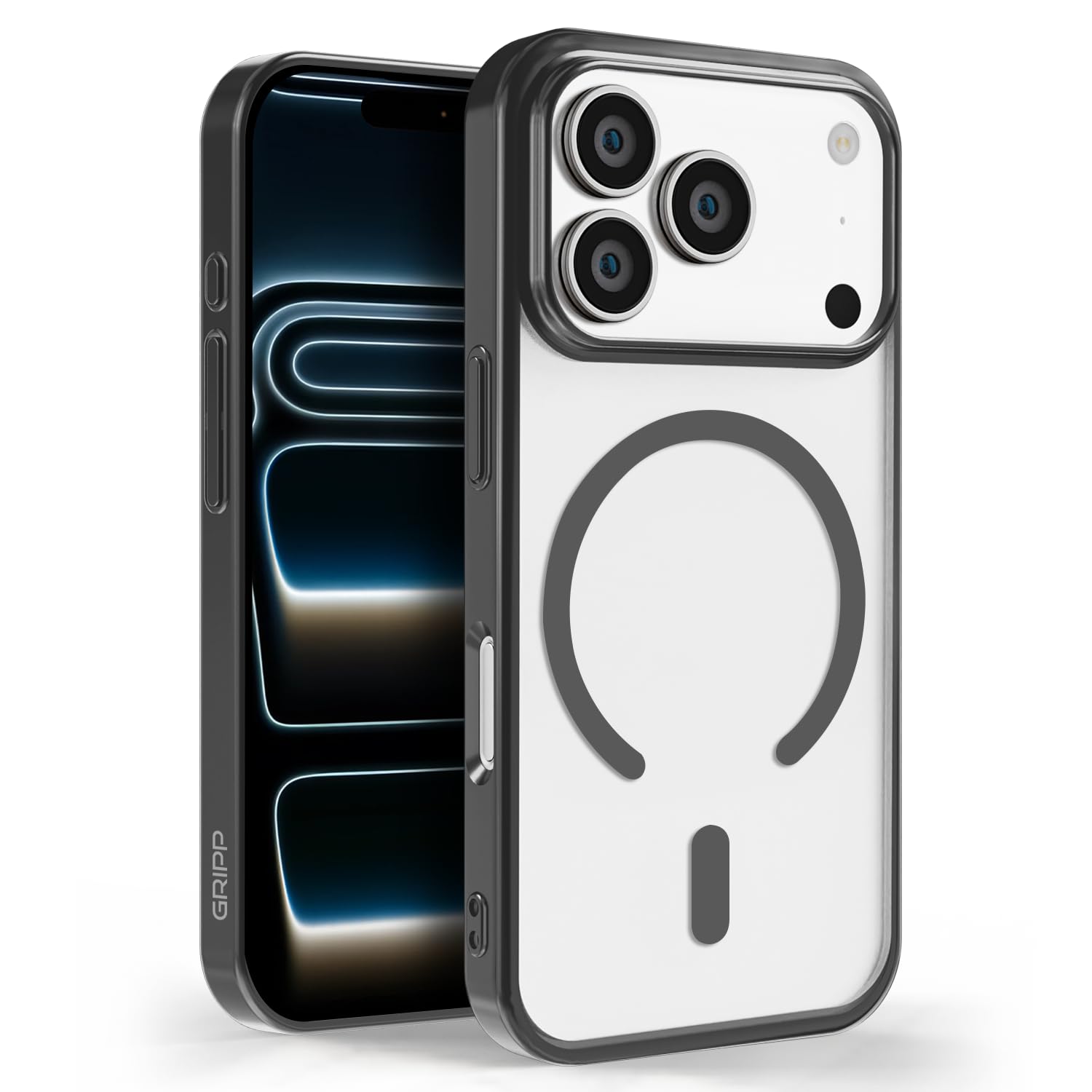 GRIPP Glacier Slim Mag-Safe Case for iPhone 17 Pro - Black