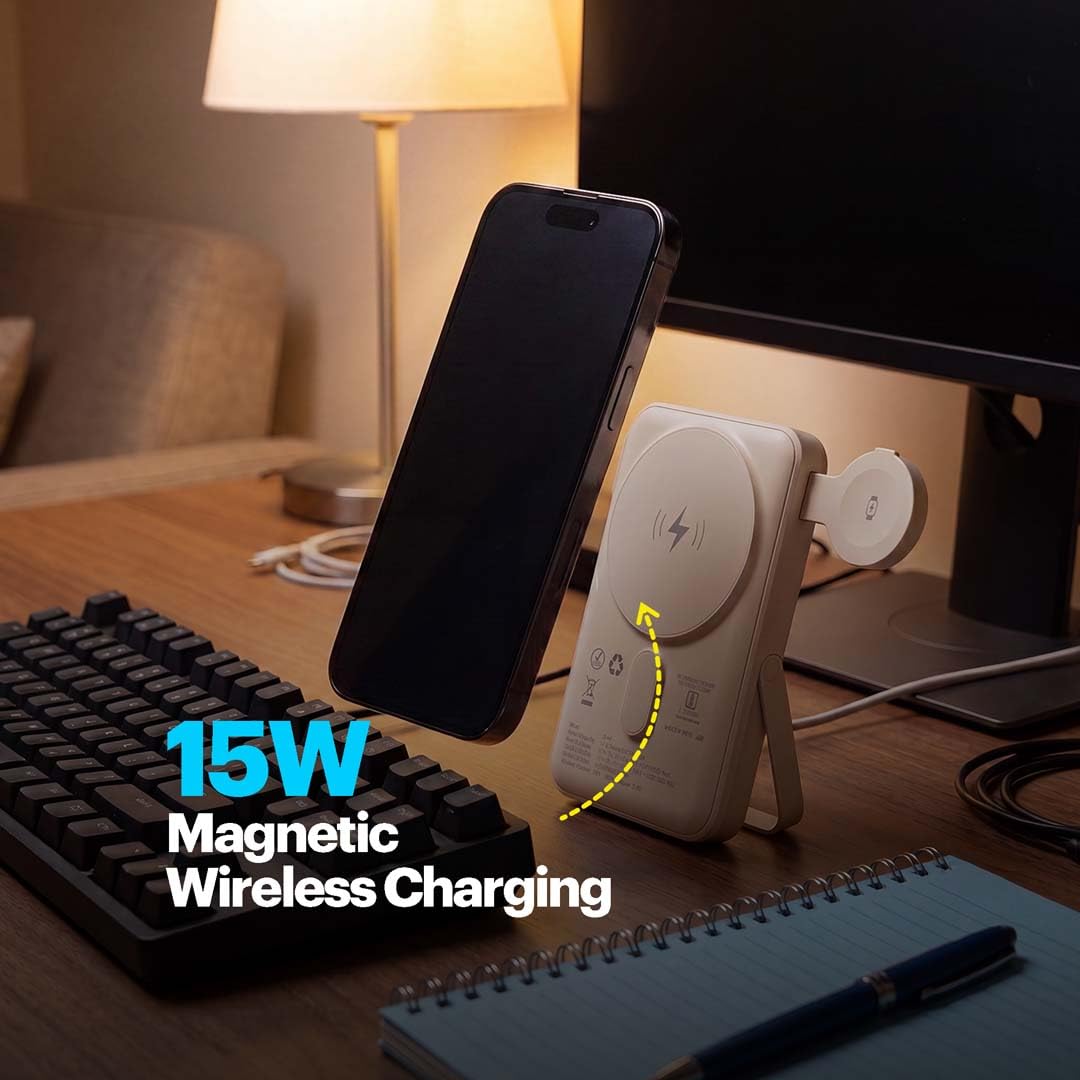Stuffcool Omni 3-in-1 10000mAh Magnetic Wireless Powerbank