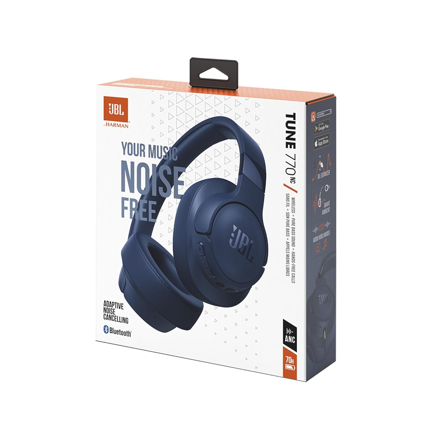 JBL Tune 770NC Wireless Over Ear ANC Headphones with Mic