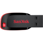 SANDISK Cruzer Blade 64GB, USB 2.0, Flash drive, Pendrive, Red, 5Y Warranty (SDCZ50-064G-I35)