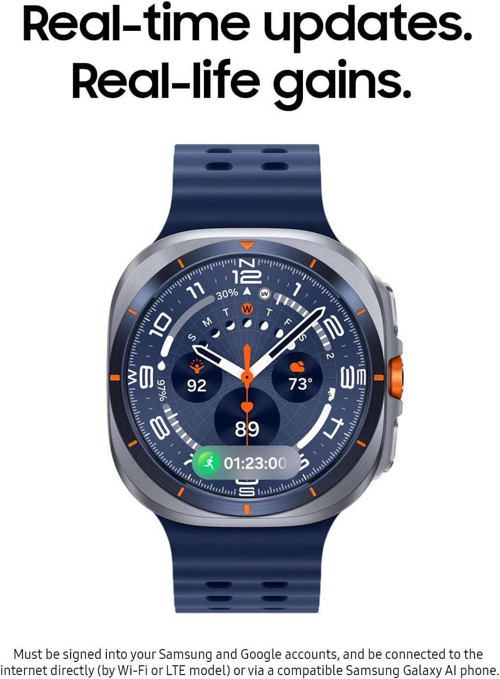 Samsung Galaxy Watch Ultra 2025 (47mm, LTE, Titanium Blue)
