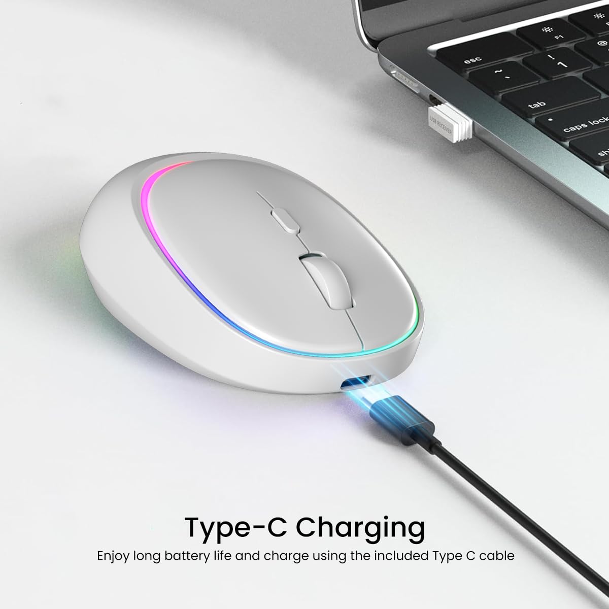 Portronics Toad IV Bluetooth Mouse with 2.4 GHz Wireless (Dual Connectivity)