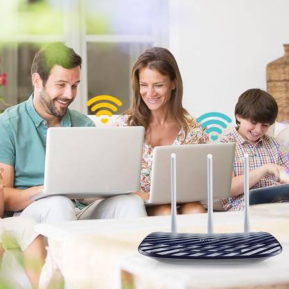 TP-Link AC750 Dual Band Wireless Cable Router,(Archer C20) Blue