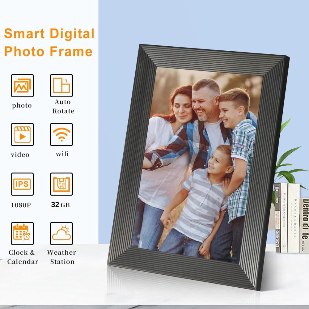 Frameo 10.1 Inch Digital Picture Frames Smart WiFi Digital Photo Frame