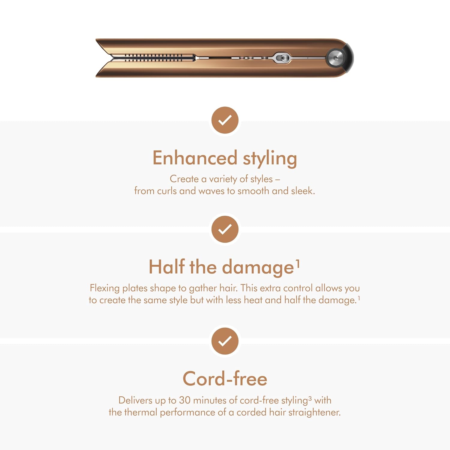 Dyson Corrale Hair Straightener|30 mins Cord-Free Styling