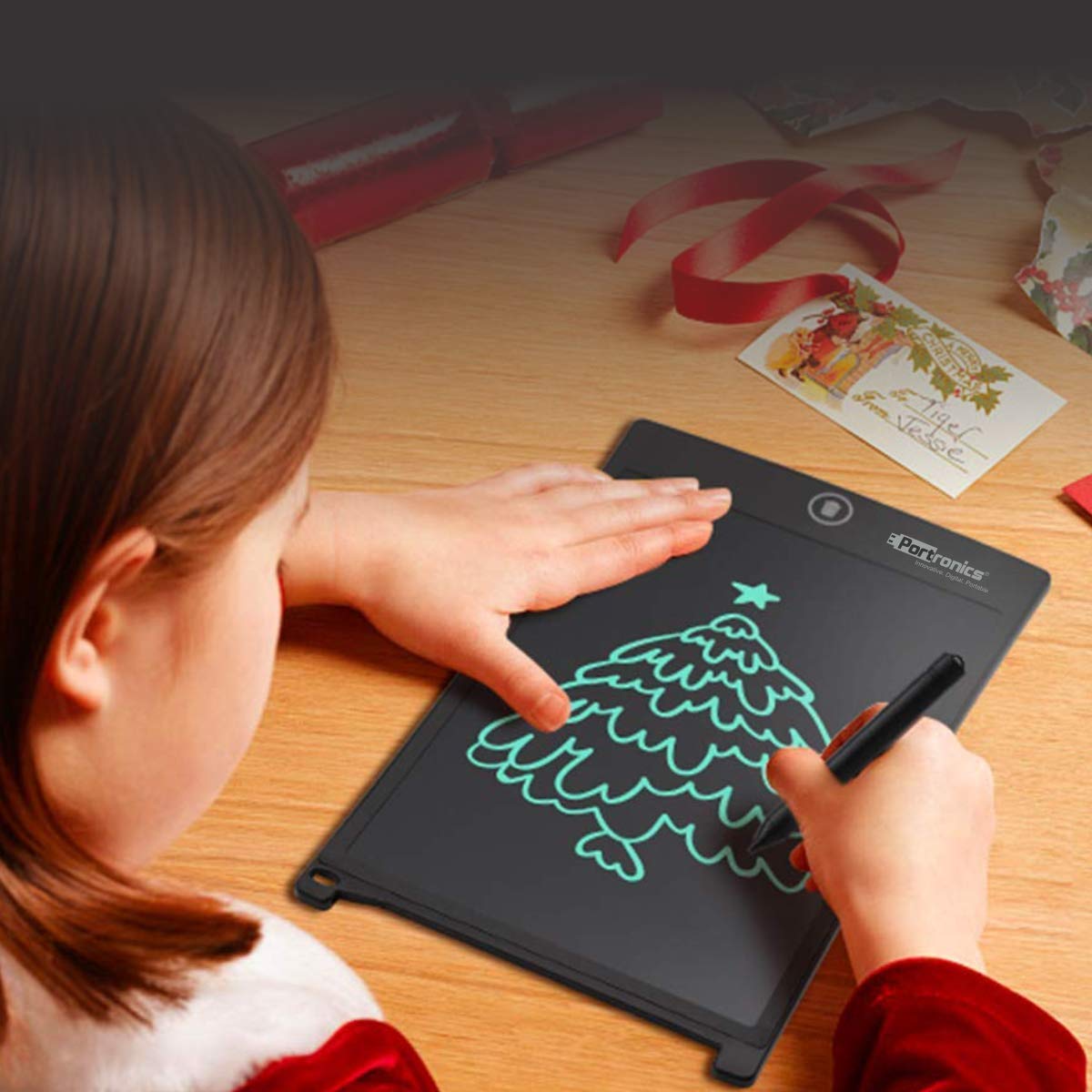 Portronics Ruffpad 10 Plus POR-233 Re-Writeable LCD Writing Pad