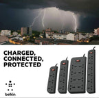 Belkin 4-Socket Extention Board with Surge Protector Universal Socket 1.5Mtr