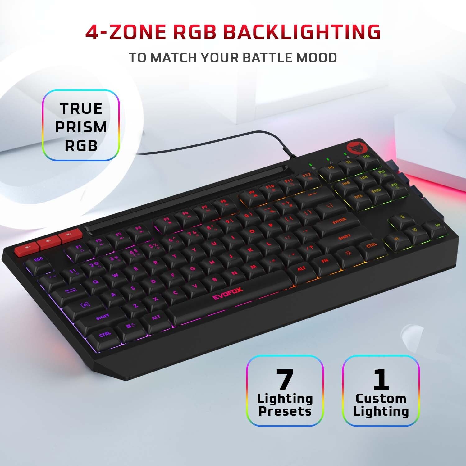 EvoFox Deathray TKL RGB Gaming Keyboard