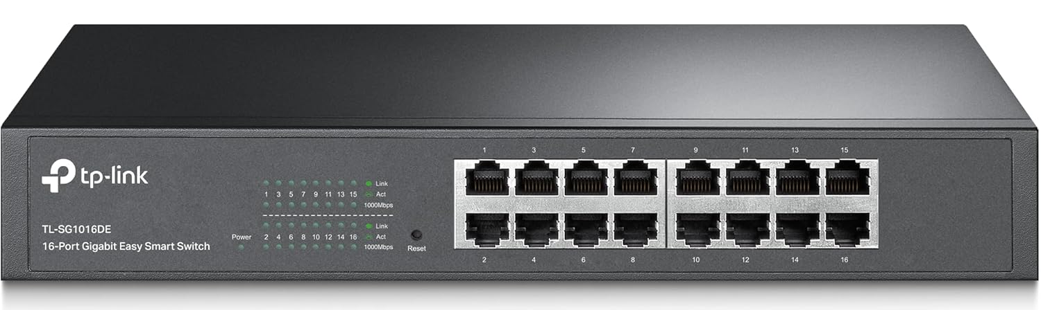 TP-Link TL-SG1016DE 16-Port Desktop Gigabit Easy-Smart Ethernet Switch