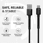 Portronics Konnect X 3A Unbreakable Nylon Braided USB to Type C Fast Charging Cable 2M Long