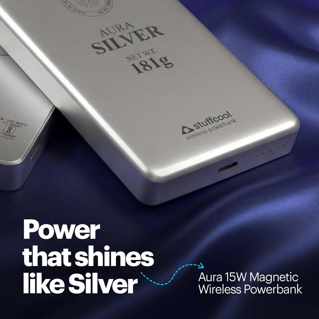 Stuffcool Aura 10000mAh Magnetic Wireless Powerbank 15W