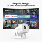 Toreto Prismo Full HD 1080P Smart Projector with WiFi Miracast (Android 12)